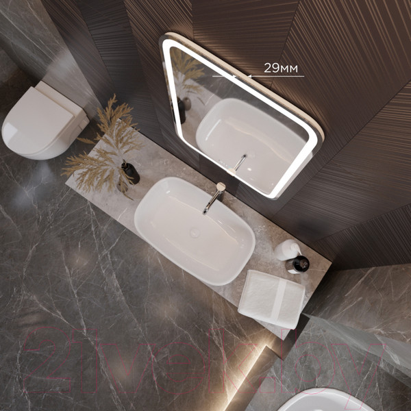 Изображение товара Зеркало Mixline Мальта-3 548625 (с подсветкой)