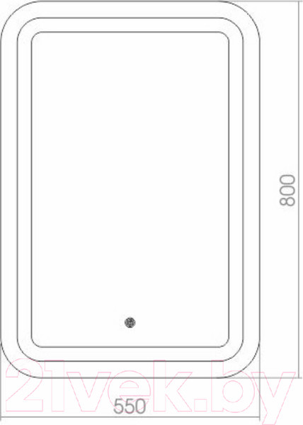Изображение товара Зеркало Mixline Мальта 533672 (с подсветкой)