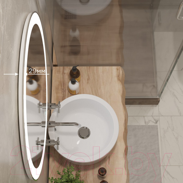 Изображение товара Зеркало Mixline Перла-2 542563 с подсветкой