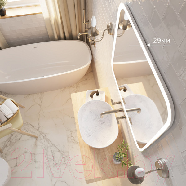 Изображение товара Зеркало Mixline Стив 536552 с подсветкой