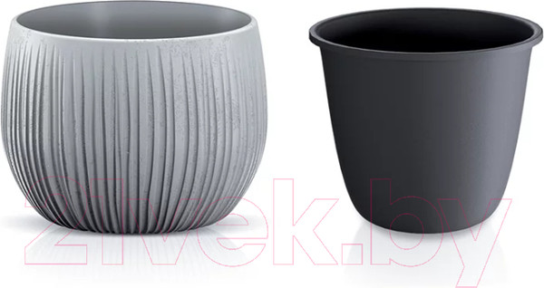 Изображение товара Кашпо Prosperplast Flower Pot / DKB150-422U (серый)