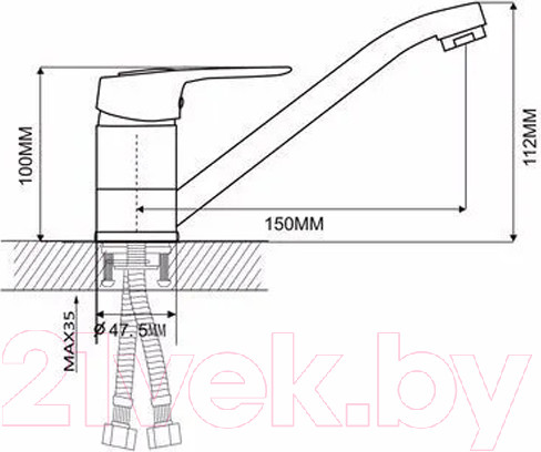 Изображение товара Смеситель Ekko by Maxonor MN4204 (хром)