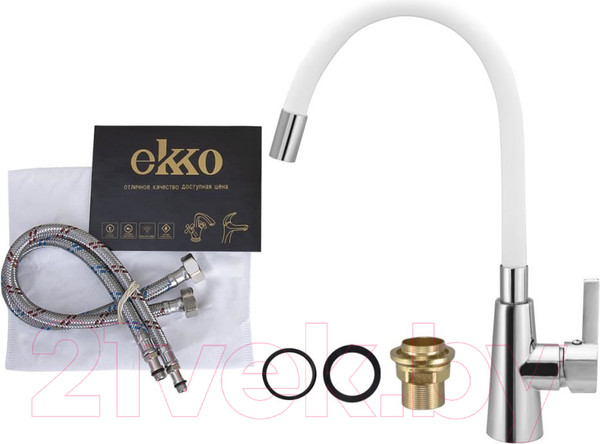 Изображение товара Смеситель Ekko E4205-E55 (белый)
