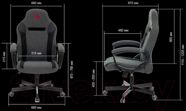 Изображение товара Кресло геймерское A4Tech Bloody GC-110 (серый)