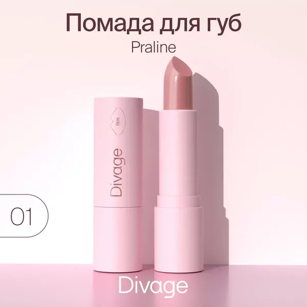 Изображение товара Помада для губ Divage Lipstick Praline New тон 01