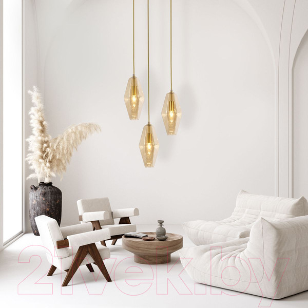 Изображение товара Потолочный светильник Евросвет 50236/3 (янтарный)