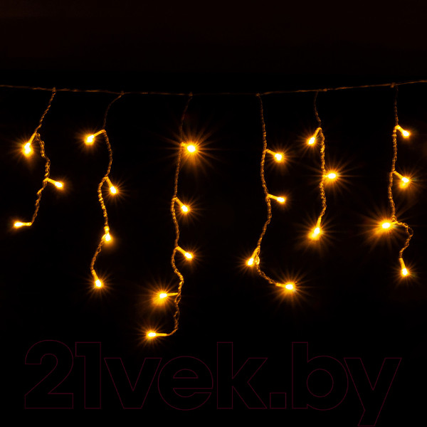 Изображение товара Светодиодная бахрома Евросвет 100-001 IP20 (1.8x0.5м, теплый белый)