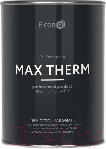 Изображение товара Эмаль Elcon Термостойкая до 700C (800г, белый)