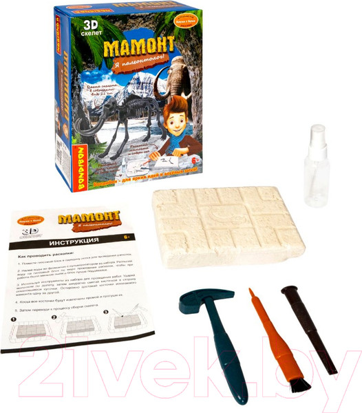 Изображение товара Набор для опытов Bondibon Исторические раскопки. Науки с Буки. Мамонт / ВВ5652