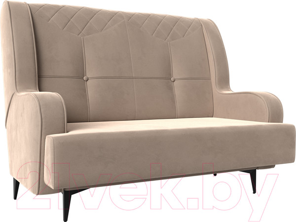 Изображение товара Диван Лига Диванов Неаполь 2-х местный (велюр бежевый)