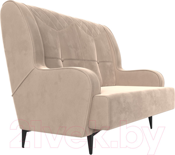 Изображение товара Диван Лига Диванов Неаполь 2-х местный (велюр бежевый)