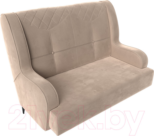 Изображение товара Диван Лига Диванов Неаполь 2-х местный (велюр бежевый)