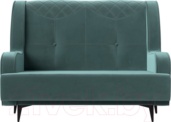 Изображение товара Диван Лига Диванов Неаполь 2-х местный (велюр бирюзовый)