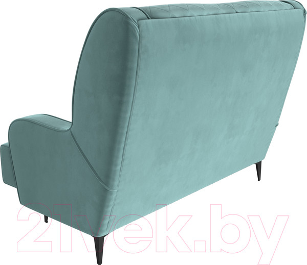 Изображение товара Диван Лига Диванов Неаполь 2-х местный (велюр бирюзовый)