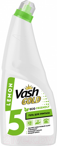 Изображение товара Чистящее средство для унитаза Vash Gold С ароматом Лимона (750мл)