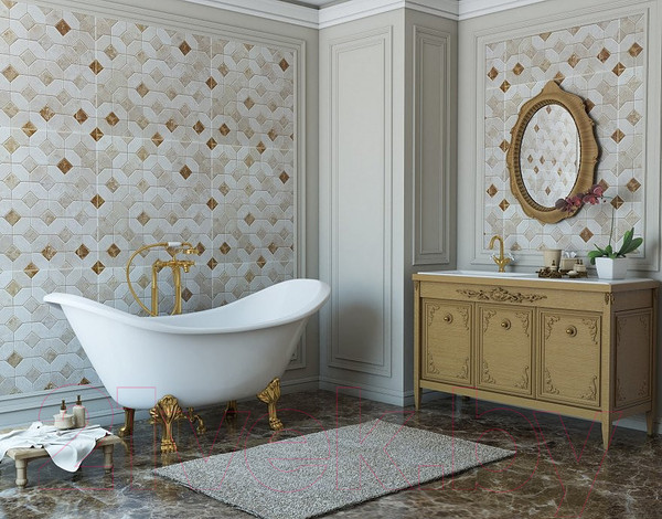 Изображение товара Ванна из искусственного мрамора Эстет Скарлет 180x77 / ФР-00001245