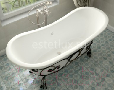 Изображение товара Ванна из искусственного мрамора Эстет Бостон 180x74 / ФР-00000624