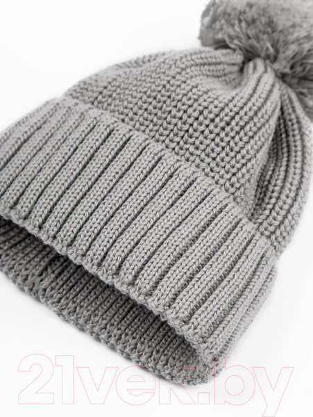 Изображение товара Шапочка для малышей Amarobaby Pure Love Muffin / AB-OD22-PLM16/11- (серый, р.40-42)