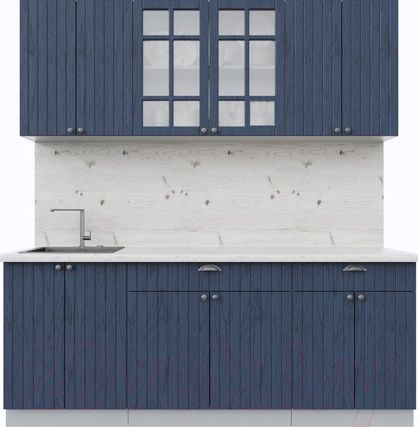 Изображение товара Кухонный гарнитур Интерлиния Берес 2.0А (дуб королевский/бискайская сосна)