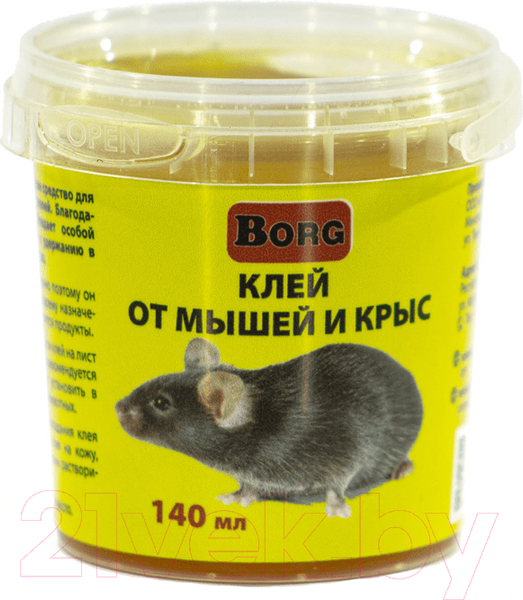 Изображение товара Средство для борьбы с вредителями Borg Клей от мышей и крыс (140мл)