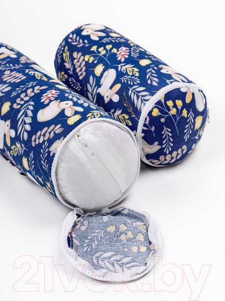 Изображение товара Подушка-позиционер Amarobaby Nature Anatomy Зайчики / AMARO-40NA-Zsi