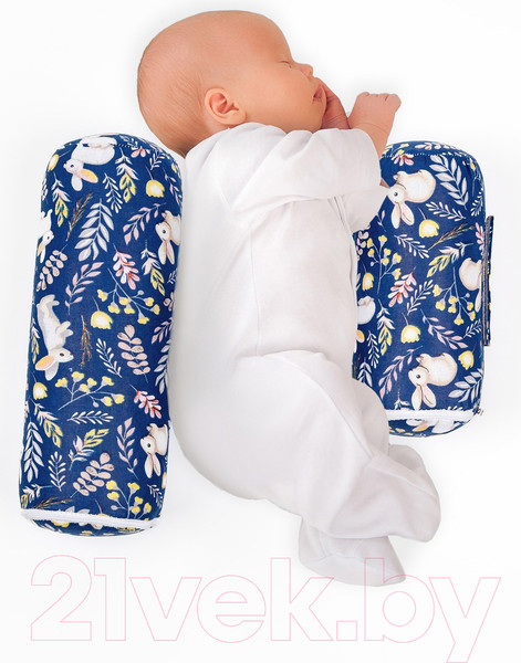 Изображение товара Подушка-позиционер Amarobaby Nature Anatomy Зайчики / AMARO-40NA-Zsi