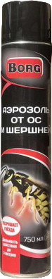 Изображение товара Аэрозоль от насекомых Borg Ос и шершней (750мл)