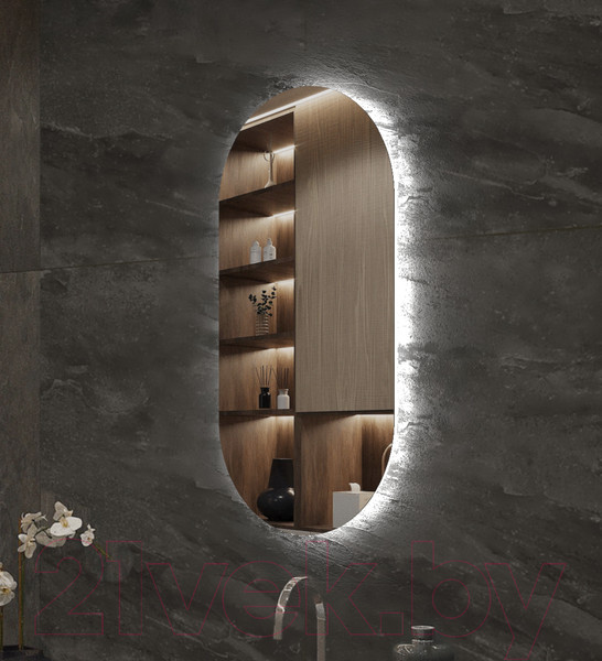 Изображение товара Зеркало Пекам Iva Fly 52.5x102.5 / IvaFly-52.5x102.5d (с подсветкой, сенсором на взмах руки)