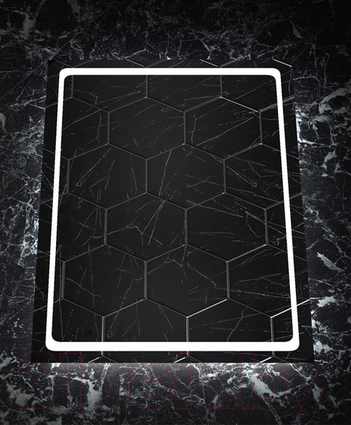Изображение товара Зеркало Пекам Sandi 60x80 / Sandi-60x80dpcl (с подсветкой, сенсором на взмах руки, часами и подогревом)