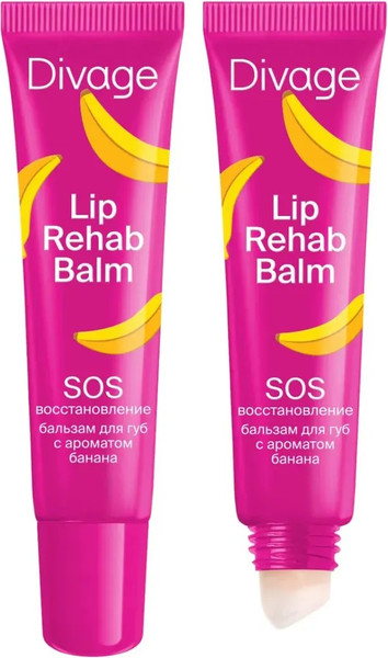 Изображение товара Бальзам для губ Divage Lip Rehab Balm с ароматом банана
