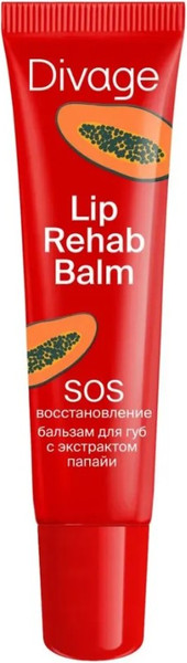 Изображение товара Бальзам для губ Divage Lip Rehab Balm С ароматом папайи