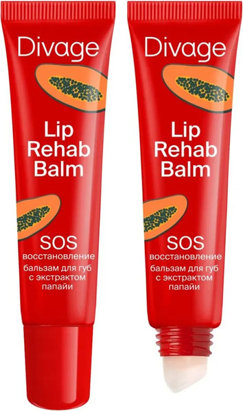 Изображение товара Бальзам для губ Divage Lip Rehab Balm С ароматом папайи