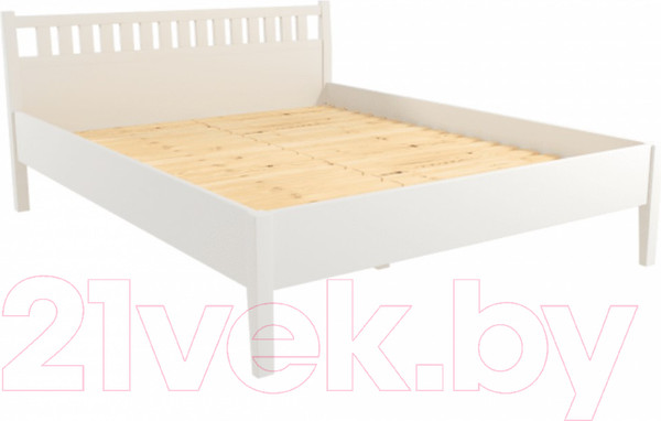 Изображение товара Полуторная кровать ФанДОК Луиза 2 Ф-140.02 140x200 (белый)