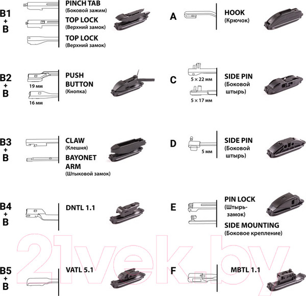 Изображение товара Щетка стеклоочистителя Autoprofi ULF-26