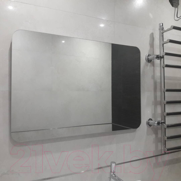 Изображение товара Зеркало Пекам Marta Fly 80x70 / MartaFly-80x70dpcl (с подсветкой, сенсором на взмах руки, подогревом и часами)