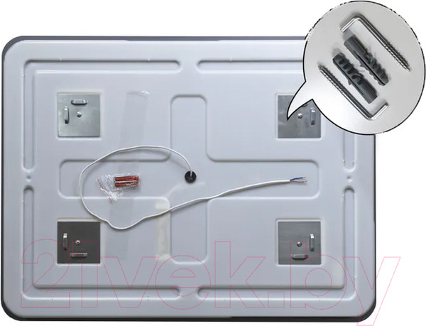 Изображение товара Зеркало Пекам Marta Fly 90x60 / MartaFly-90x60dp (с подсветкой, с сенсором на взмах руки и подогревом)