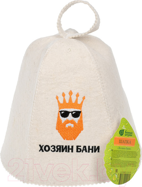 Изображение товара Шапка для бани Банные Штучки Хозяин бани / 41176
