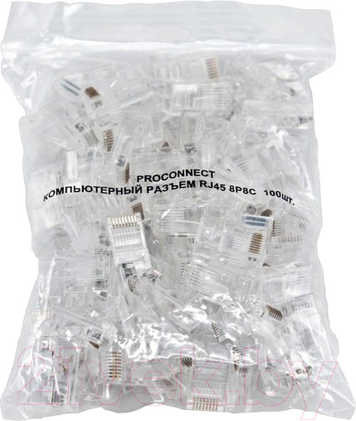 Изображение товара Коннектор PROconnect RJ45 8P8C 5E UTP / 05-1021-3 (100шт)