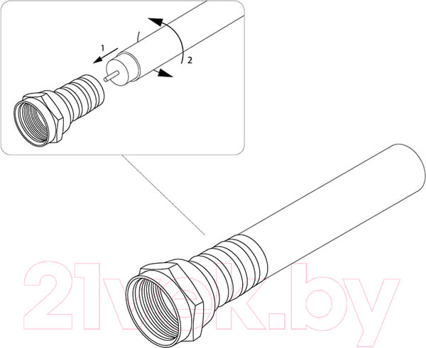 Изображение товара Коннектор PROconnect RG-6 AB / 05-4003-4