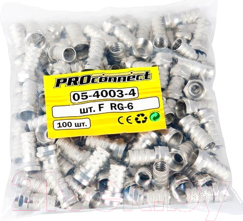 Изображение товара Коннектор PROconnect RG-6 AB / 05-4003-4