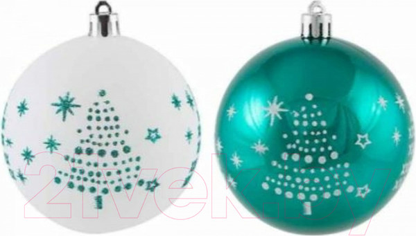 Изображение товара Набор шаров новогодних Волшебная страна SYCB17-291 / 003320 (6шт)