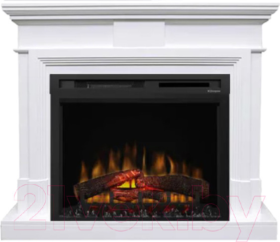 Каминокомплект Смолком Stamford MB/JUP/SYM26 + XHD28L-INT (бьянко белый) — фото 6
