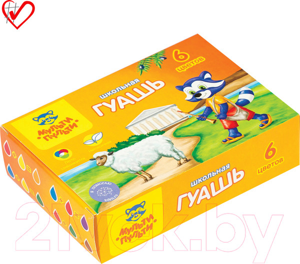 Изображение товара Гуашь Мульти-пульти Енот в Греции / ГК_10268 (6цв)