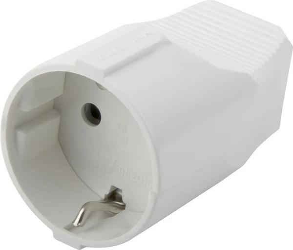 Изображение товара Розетка штепсельная Electraline 55026 (белый)