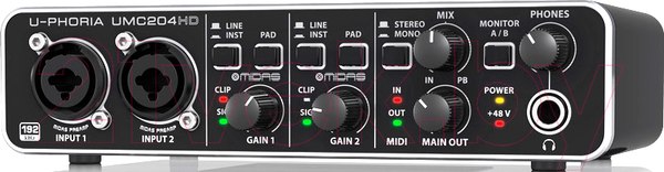 Изображение товара Аудиоинтерфейс Behringer UMC204HD