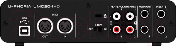 Изображение товара Аудиоинтерфейс Behringer UMC204HD