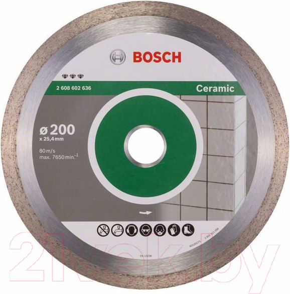 Изображение товара Отрезной диск алмазный Bosch 2.608.602.636