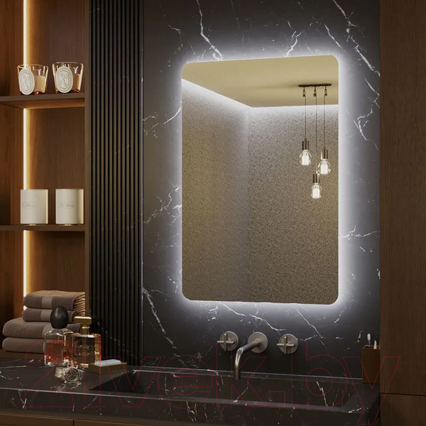 Изображение товара Зеркало Пекам Marta Fly 80x120 / MartaFly-80x120d (с подсветкой, сенсором на взмах руки)