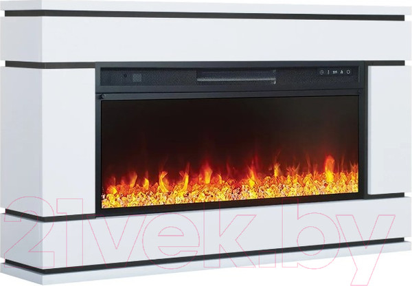 Изображение товара Каминокомплект Смолком Valerie V42 Vision + 42 LED (бьянко белый)