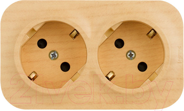 Изображение товара Розетка Legrand Quteo 782287 (дерево)